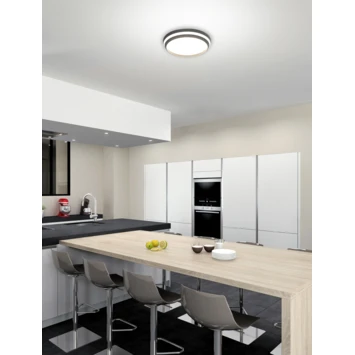 Lutec Connect Slimme Plafondlamp Cepa Zwart Ø35cm 24W 2 Lutec Connect Slimme Plafondlamp Cepa Zwart Ø35cm 24W - Afbeelding 2