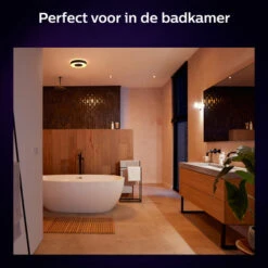 Philips Hue Plafonnière Xamento Zwart 7 Philips Hue Plafonnière Xamento Zwart -InterieurKunst Verkoopwinkel 123 23902