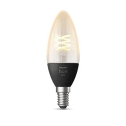 Philips Hue White Filament Kaars E14 4.5W 7 Philips Hue White Filament Kaars E14 4.5W -InterieurKunst Verkoopwinkel 123 23958