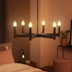 Philips Hue White Filament Kaars E14 4.5W 8 Philips Hue White Filament Kaars E14 4.5W -InterieurKunst Verkoopwinkel 123 23959