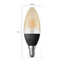 Philips Hue White Filament Kaars E14 4.5W 11 Philips Hue White Filament Kaars E14 4.5W -InterieurKunst Verkoopwinkel 123 23962