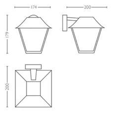 Philips Buitenlamp MyGarden Alpenglow Zwart Down -InterieurKunst Verkoopwinkel 123 24065