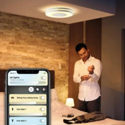 Philips Hue Being Plafonniere 1x32W Wit Incl. Switch En Bluetooth -InterieurKunst Verkoopwinkel 123 24127