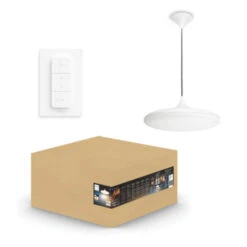 Philips Hue Cher Hanglamp 1x39W Wit Incl. Switch En Bluetooth -InterieurKunst Verkoopwinkel 123 24152