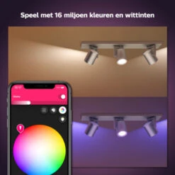 Philips Hue Opbouwspot Argenta Aluminium -InterieurKunst Verkoopwinkel 123 24269