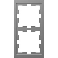 Merten D-Life Afdekraam 2 Voudig Edelstaal