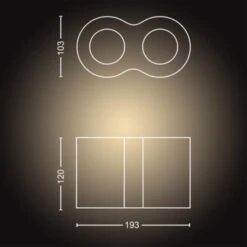 Philips Hue Pillar Opbouwspot 2x5W Zwart Incl. Switch En Bluetooth -InterieurKunst Verkoopwinkel 123 24329