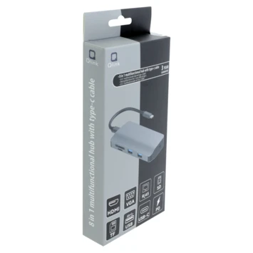 Q-Link 8-in-1 USB-C Hub 4 Q-Link 8-in-1 USB-C Hub - Afbeelding 4