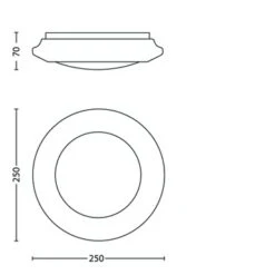 Philips Plafonniere MyLiving Cinnabar LED Wit 6W -InterieurKunst Verkoopwinkel 123 24368