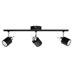 Philips Meranti Opbouwspot Zwart 3x 35W