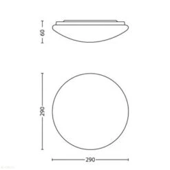 Philips Plafondlamp Twirly 12W LED Grijs -InterieurKunst Verkoopwinkel 123 24398