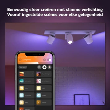 Philips Hue Opbouwspot Argenta Wit 2 Philips Hue Opbouwspot Argenta Wit - Afbeelding 2