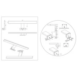 Tiger Spiegelverlichting Aurel Chroom 30 Cm 6100K -InterieurKunst Verkoopwinkel 123 24445