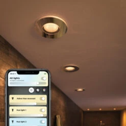 Philips Hue Adore 3-licht Badkamer Inbouwset 3x5W Chroom/wit Incl. Switch En Bluetooth -InterieurKunst Verkoopwinkel 123 24469