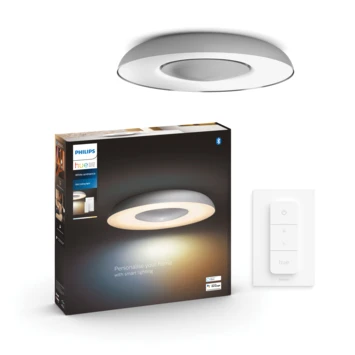 Philips Hue Still Plafonniere 1x32W Aluminium Incl. Switch En Bluetooth 1 Philips Hue Still Plafonniere 1x32W Aluminium Incl. Switch En Bluetooth