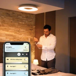 Philips Hue Still Plafonniere 1x32W Aluminium Incl. Switch En Bluetooth 6 Philips Hue Still Plafonniere 1x32W Aluminium Incl. Switch En Bluetooth -InterieurKunst Verkoopwinkel 123 24641