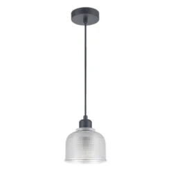 Hanglamp Yorrick Glas/zwart