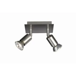 Philips Spotplaat Carrea Staal 2-lichts