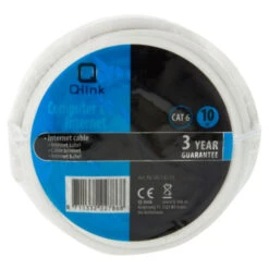 Q-Link UTP Kabel CAT 6 AWG26 10 Meter Wit -InterieurKunst Verkoopwinkel 123 2472