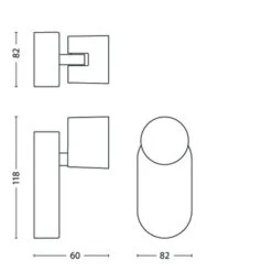 Philips Opbouwspot MyLiving Star LED Wit 4.5W -InterieurKunst Verkoopwinkel 123 24725