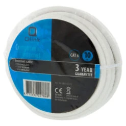 Q-Link UTP Kabel CAT 6 AWG26 10 Meter Wit -InterieurKunst Verkoopwinkel 123 2473
