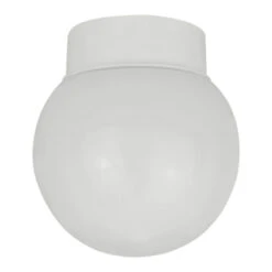 OK Plafonniere Mat Wit Glas 150mm