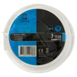 Q-Link UTP Kabel CAT 6 AWG26 10 Meter Wit -InterieurKunst Verkoopwinkel 123 2481