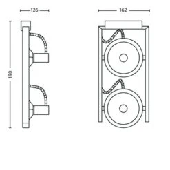 Philips Fast Plafondspot Met 2 X Ecohalogeen 42W = 60W Aluminium -InterieurKunst Verkoopwinkel 123 24849