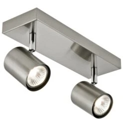 GAMMA Opbouwspot Genua 2-lichts Nikkel -InterieurKunst Verkoopwinkel 123 24928