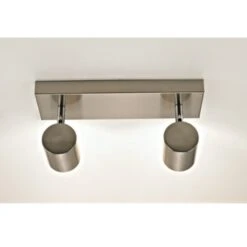 GAMMA Opbouwspot Genua 2-lichts Nikkel -InterieurKunst Verkoopwinkel 123 24930