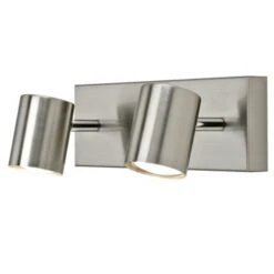 GAMMA Opbouwspot Genua 2-lichts Nikkel -InterieurKunst Verkoopwinkel 123 24931