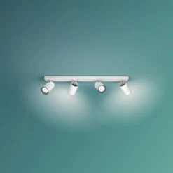 Philips Spot Kosipo 4-lichts Wit -InterieurKunst Verkoopwinkel 123 25003