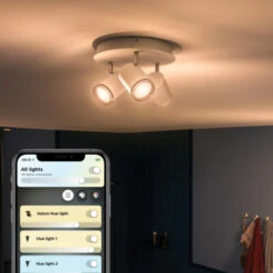 Philips Hue Adore 3 X 5W Wit Badkamer Opbouwspot Rond Incl. Switch En Bluetooth -InterieurKunst Verkoopwinkel 123 25010