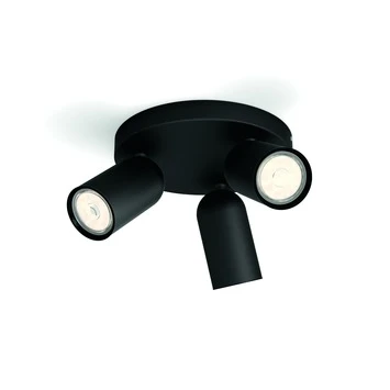 Philips Opbouwspot MyLiving Pongee LED Zwart 3 X 5.5W 1 Philips Opbouwspot MyLiving Pongee LED Zwart 3 X 5.5W