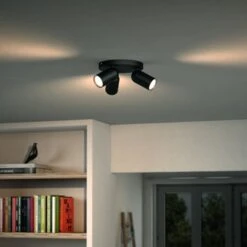 Philips Opbouwspot MyLiving Pongee LED Zwart 3 X 5.5W 10 Philips Opbouwspot MyLiving Pongee LED Zwart 3 X 5.5W -InterieurKunst Verkoopwinkel 123 25016