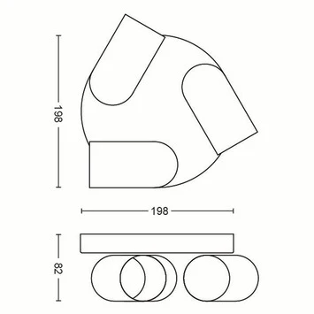 Philips Opbouwspot MyLiving Pongee LED Zwart 3 X 5.5W 6 Philips Opbouwspot MyLiving Pongee LED Zwart 3 X 5.5W - Afbeelding 6