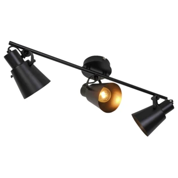 GAMMA Opbouwspot Sorrento 3-lichts Mat Zwart 4 GAMMA Opbouwspot Sorrento 3-lichts Mat Zwart - Afbeelding 4