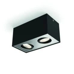 Philips Opbouwspot MyLiving Box LED Zwart 2 X 4.5W 8 Philips Opbouwspot MyLiving Box LED Zwart 2 X 4.5W -InterieurKunst Verkoopwinkel 123 25074