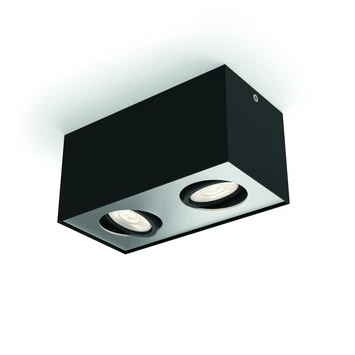 Philips Opbouwspot MyLiving Box LED Zwart 2 X 4.5W 3 Philips Opbouwspot MyLiving Box LED Zwart 2 X 4.5W - Afbeelding 3
