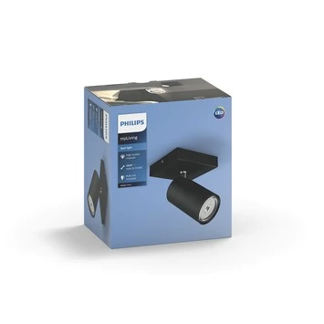 Philips Opbouwspot Kosipo LED Zwart 230V 5 Philips Opbouwspot Kosipo LED Zwart 230V - Afbeelding 5