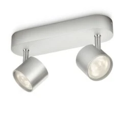 Philips Opbouwspot MyLiving Star LED Aluminium 2 X 4.5W