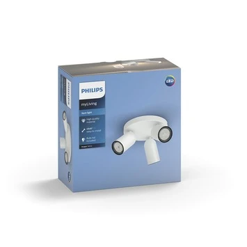 Philips Opbouwspot MyLiving Pongee LED Wit 3 X 5.5W 5 Philips Opbouwspot MyLiving Pongee LED Wit 3 X 5.5W - Afbeelding 5