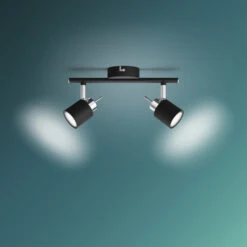 Philips Meranti Opbouwspot Zwart 2x 35W -InterieurKunst Verkoopwinkel 123 25246