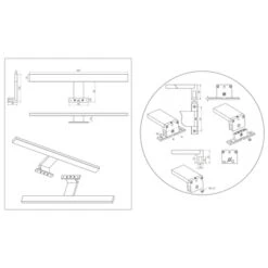 Tiger Spiegelverlichting Aurel Chroom 40 Cm 4000K -InterieurKunst Verkoopwinkel 123 25256