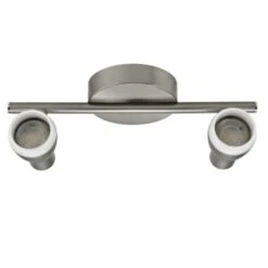 OK Opbouwspot Calabria 2-lichts Nikkel -InterieurKunst Verkoopwinkel 123 25262