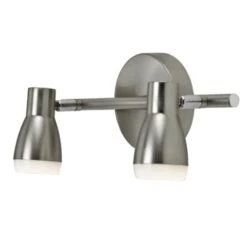 OK Opbouwspot Calabria 2-lichts Nikkel -InterieurKunst Verkoopwinkel 123 25267