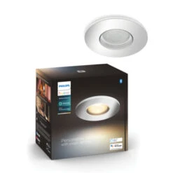 Philips Hue Adore 1-lichts Badkamer Inbouwspot 1x5W Chroom/wit Excl. Switch Incl. Bluetooth