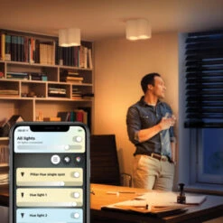 Philips Hue Pillar Opbouwspot 2x5W Wit Incl. Switch En Bluetooth -InterieurKunst Verkoopwinkel 123 25351