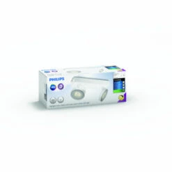 Philips Duospot Clockwork LED 2x4.5 Watt Wit -InterieurKunst Verkoopwinkel 123 25377