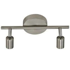 GAMMA Opbouwspot Amalfi 2-lichts Nikkel -InterieurKunst Verkoopwinkel 123 25433